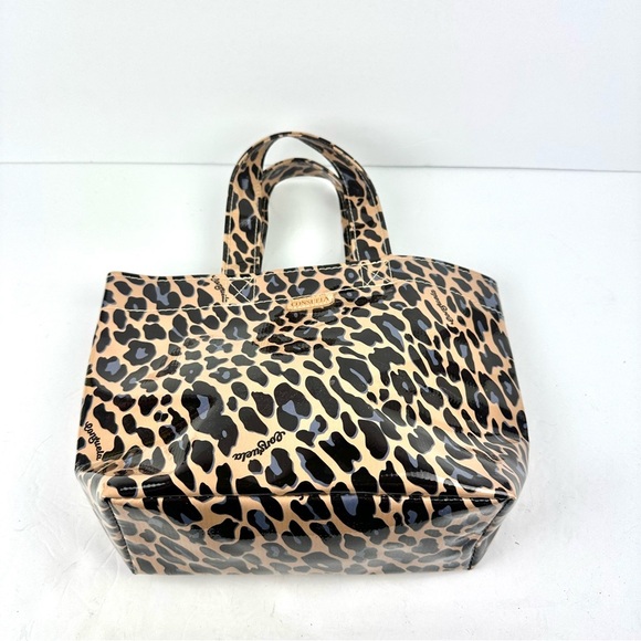 Consuela Grab N Go Mini Bag Leopard Vinyl Double Handle Tote No Closure - Picture 6 of 14